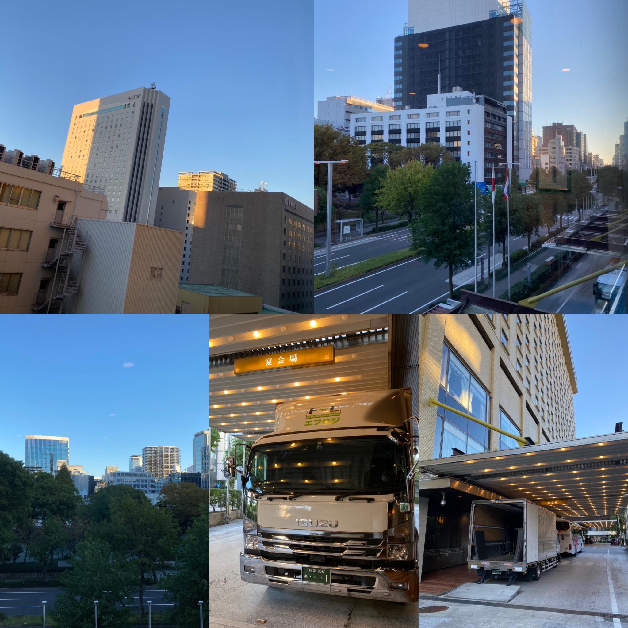 中学校吹奏楽コンクール楽器運搬風景