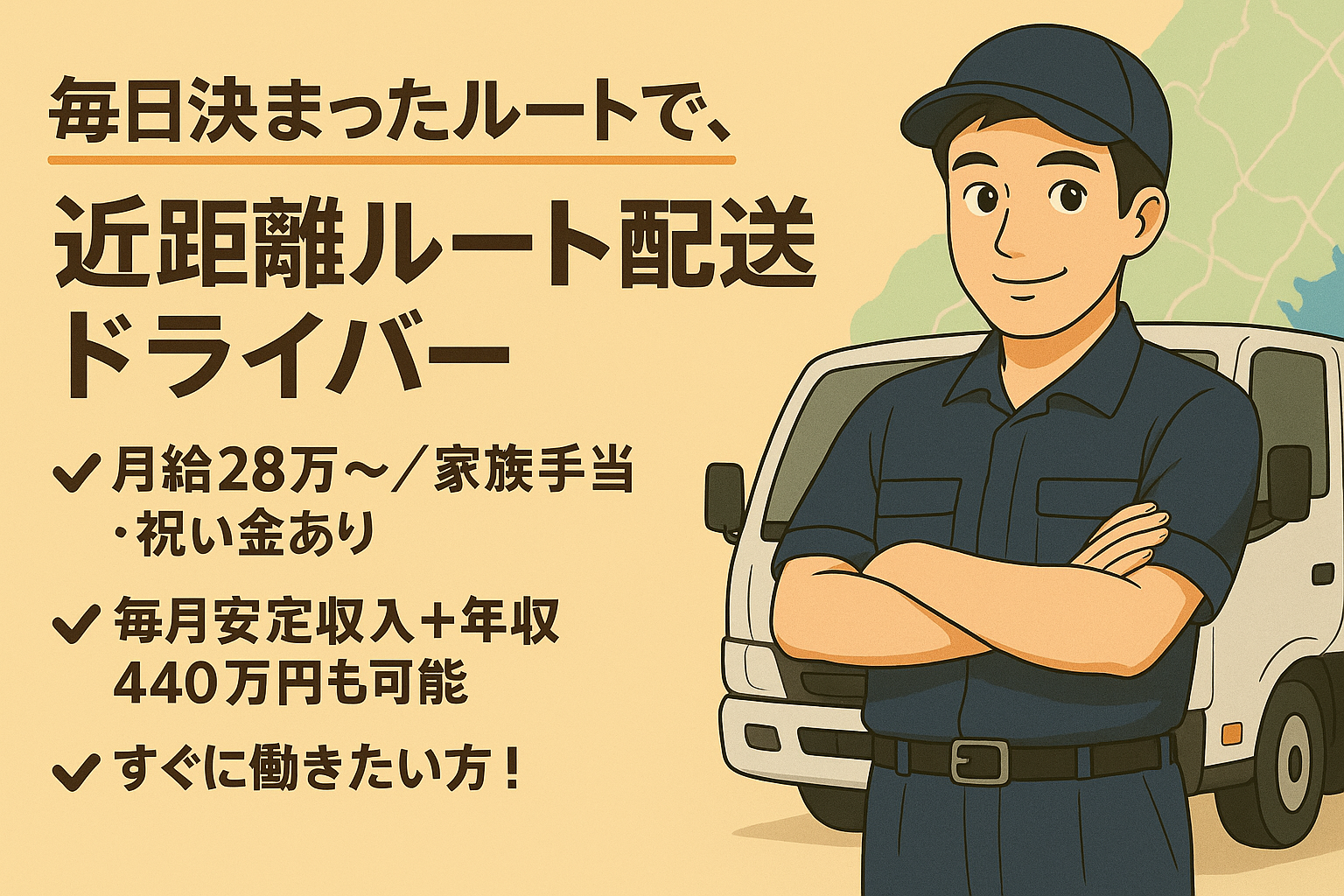 近距離ルート配送ドライバー | 株式会社SFCライン(東京都江戸川区)の求人