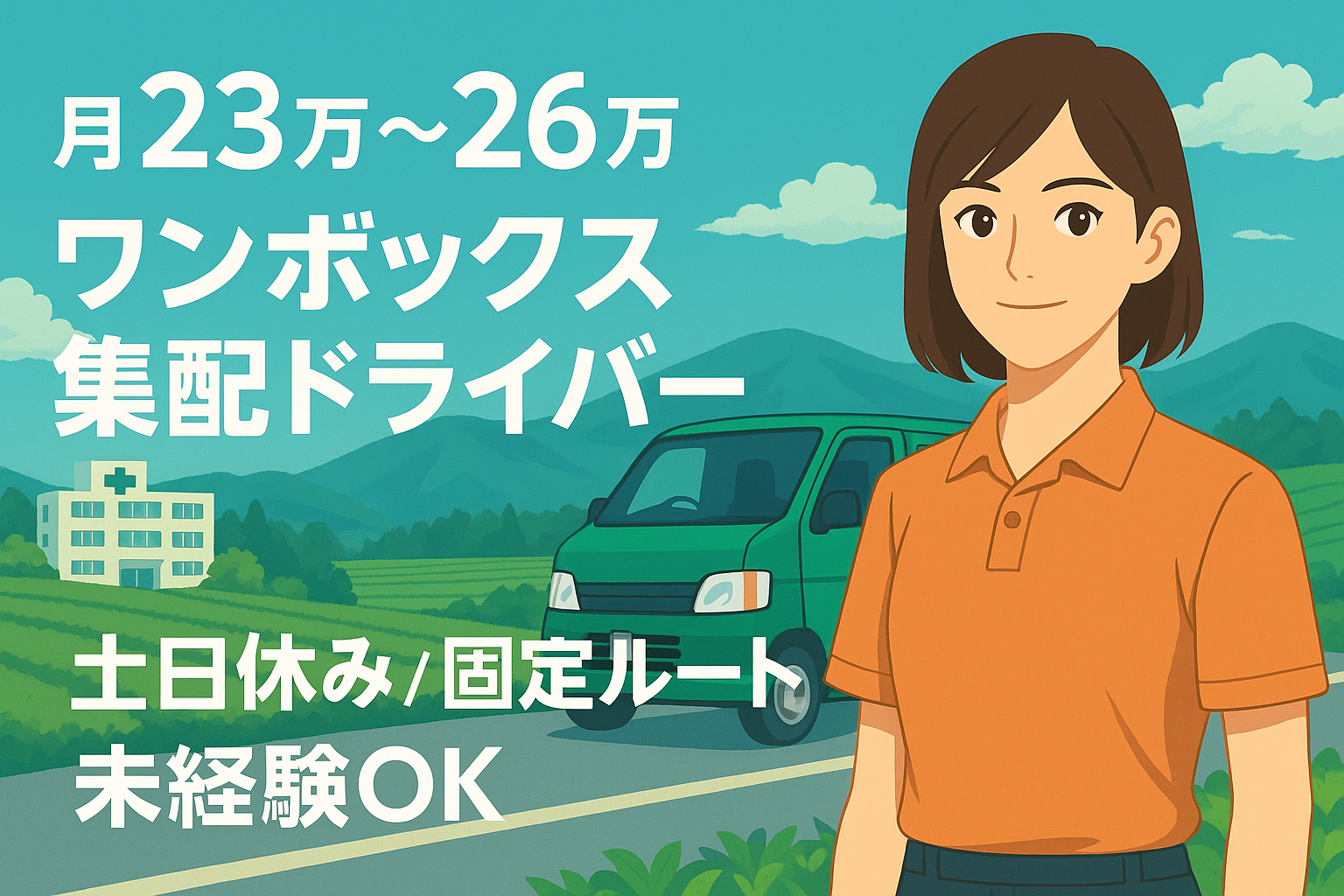 ワンボックス集配ドライバー