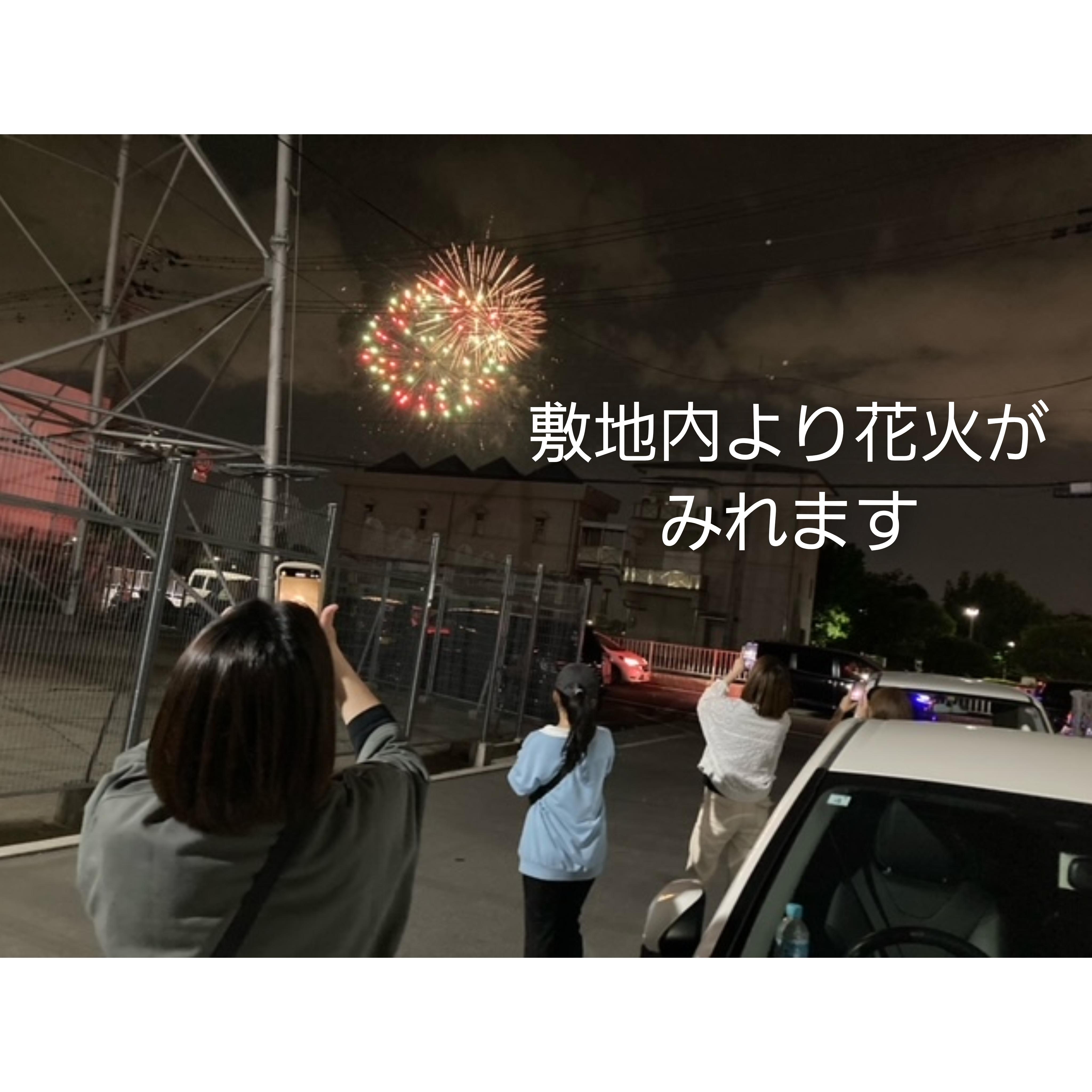 家族会の最後は花火鑑賞！