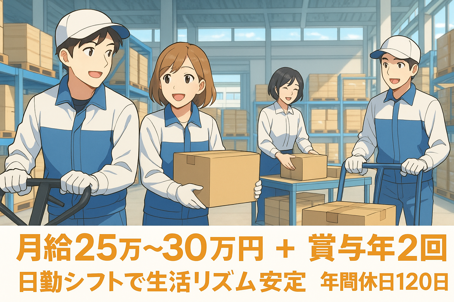 倉庫内軽作業スタッフ