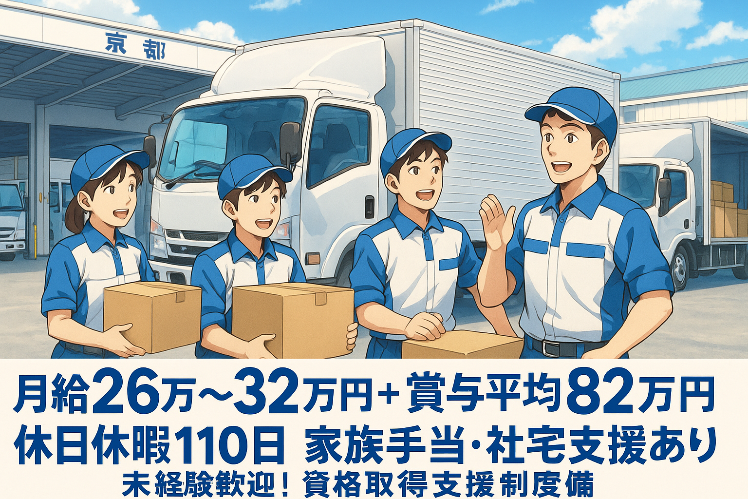 2t・4t地場配送ドライバー