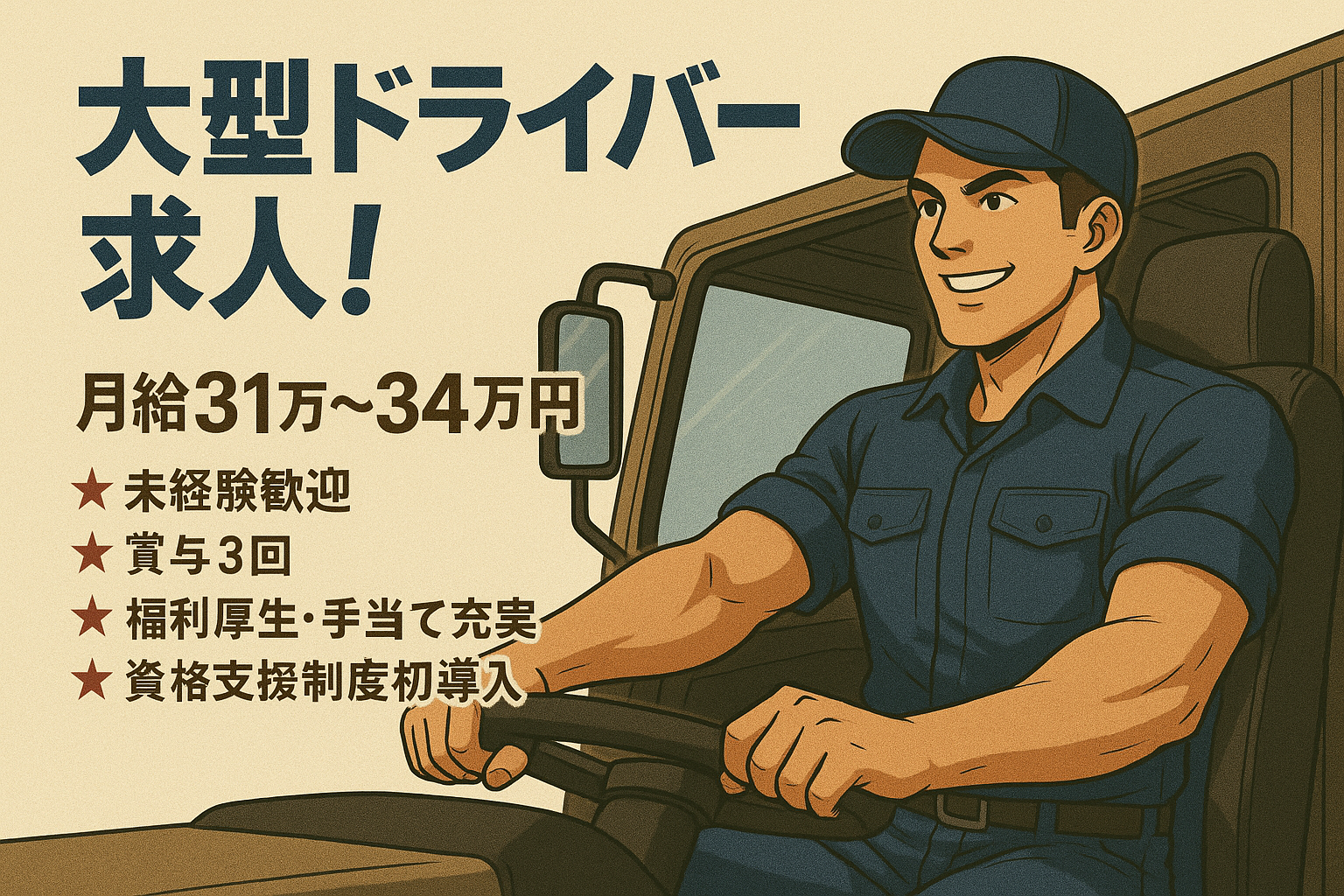 大型配送ドライバー | 山口運送　有限会社(福岡県筑後市)の求人