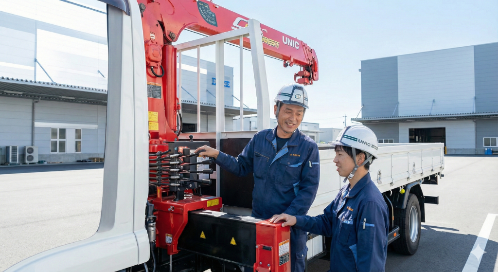 家電設置を支えるクレーンオペレーター