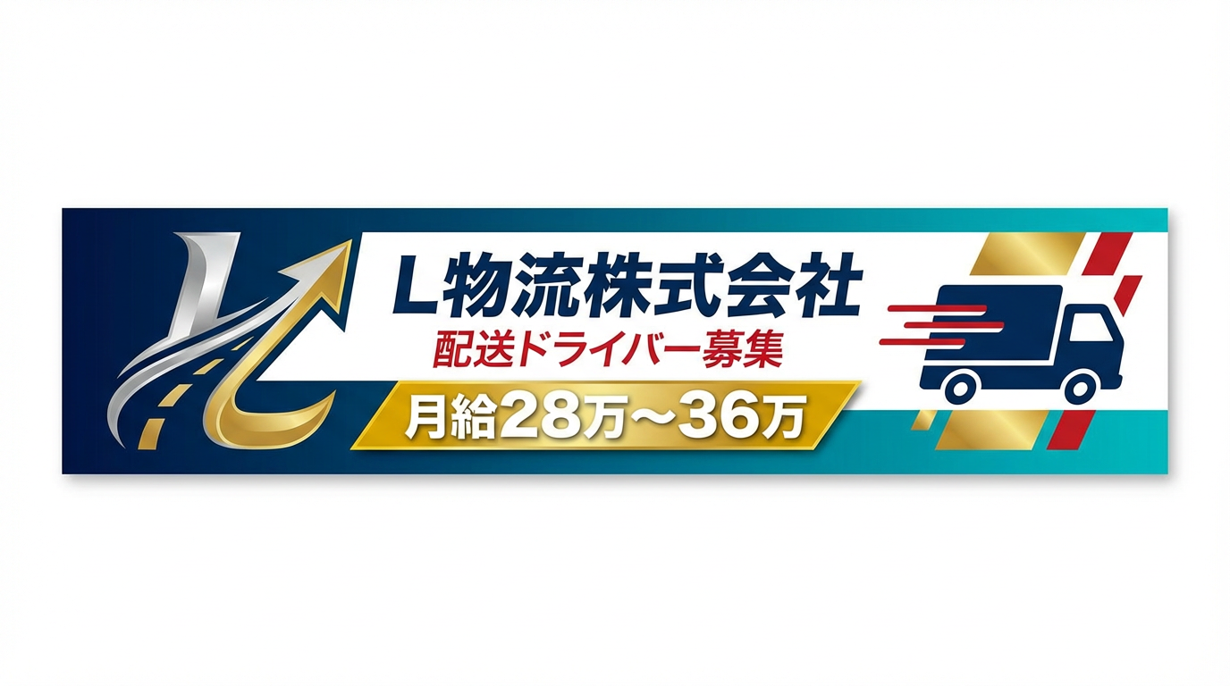 3トン車でのルート配送ドライバー