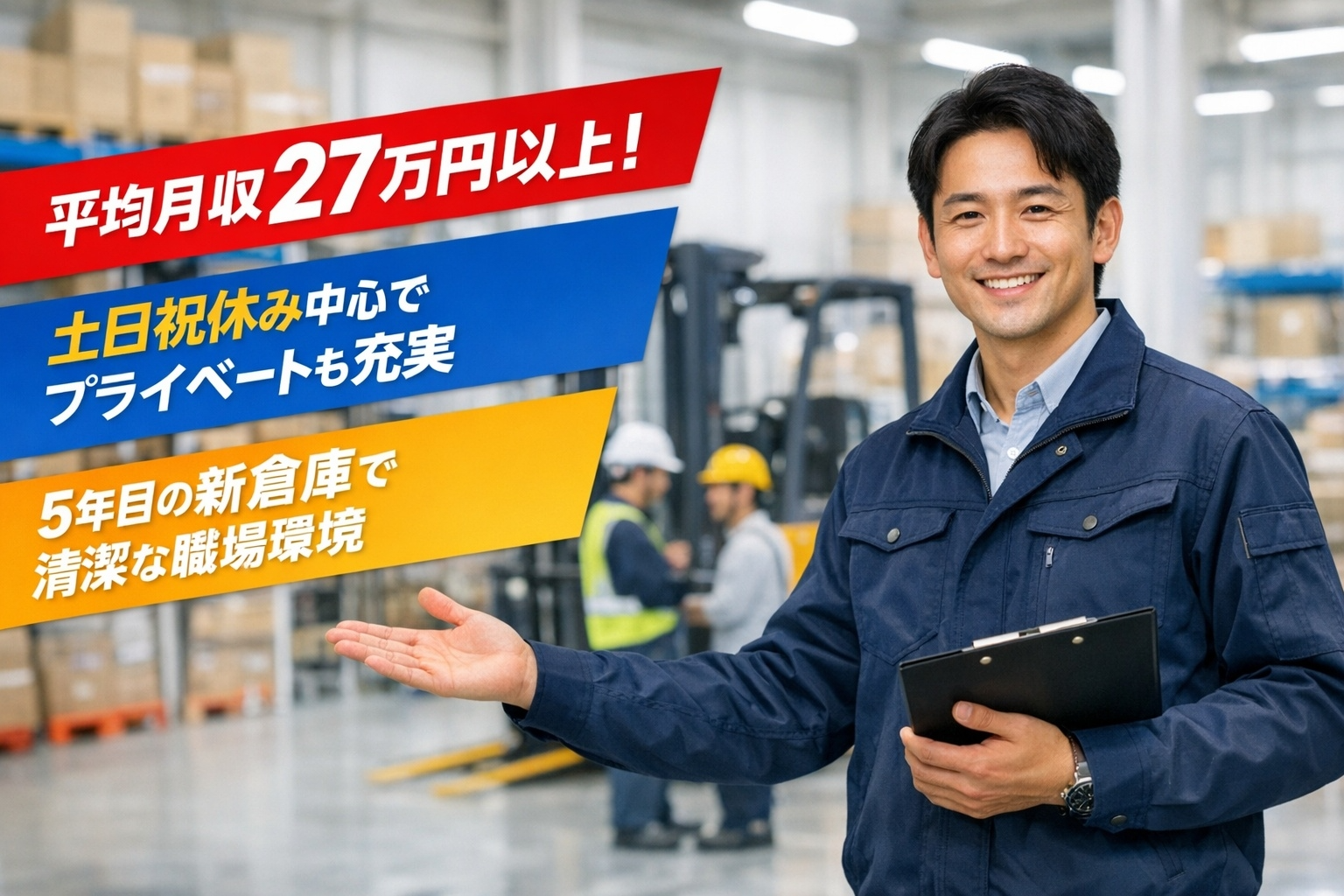 フォークリフト作業スタッフ