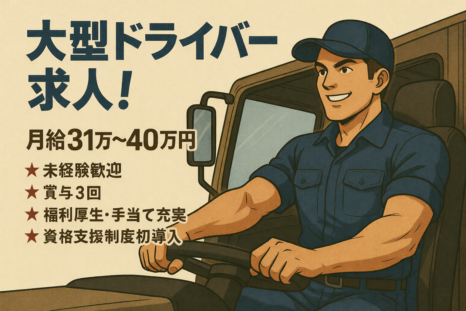 大型配送ドライバー