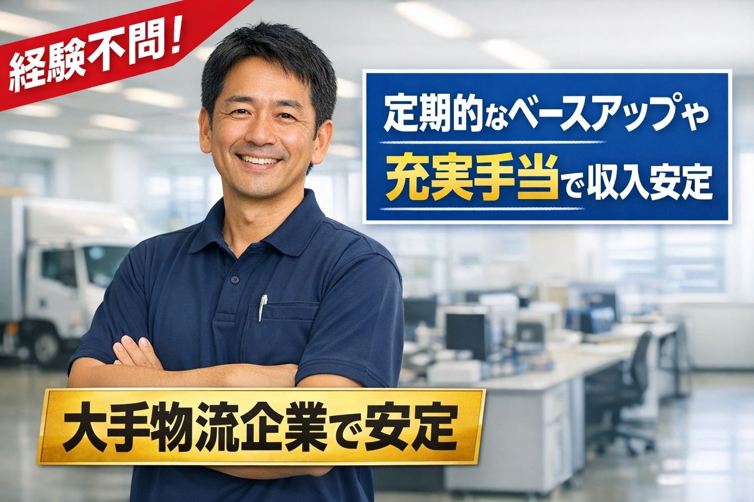 大手物流企業で安定の大型ドライバー | 鴻池運輸株式会社(茨城県稲敷郡阿見町)の求人