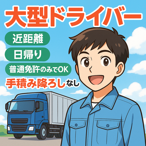 日帰り限定の大型地場ドライバー | 笠岡通運株式会社(岡山県倉敷市)の求人