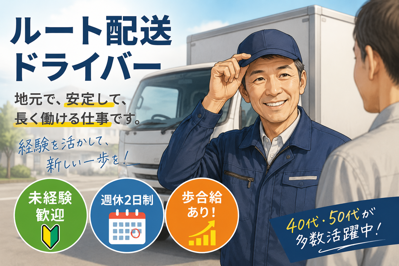2t・4t地場ルート配送ドライバー（日勤のみ・再配達なし） | 大分物流サービス株式会社(大分県佐伯市)の求人